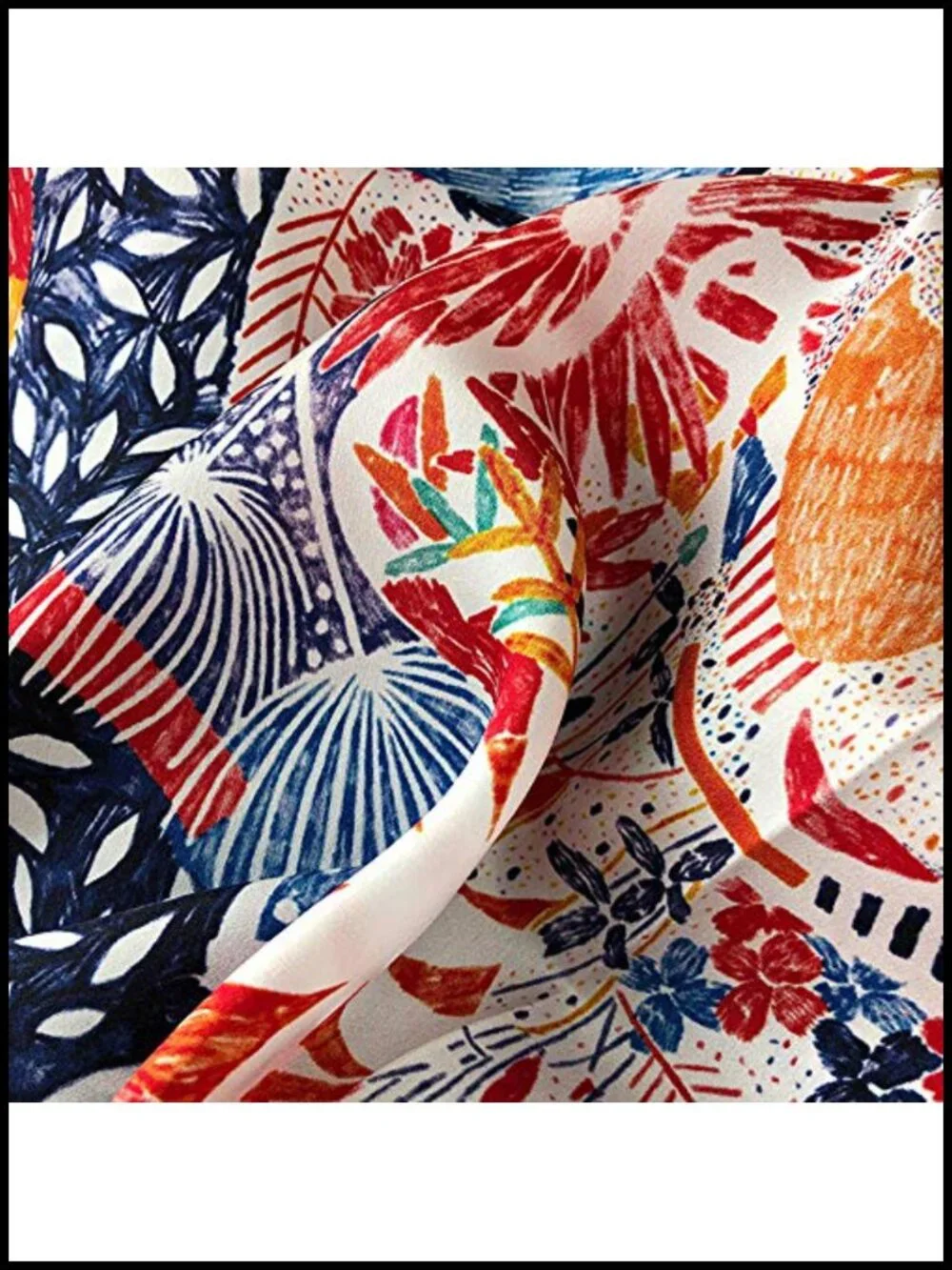 100% Mulberry Silk Square Scarf 21